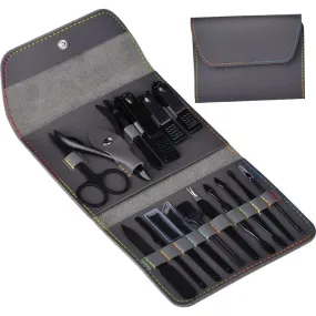 16 PCs Nail Clipper/Manicure & Pedicure Kit-GREY