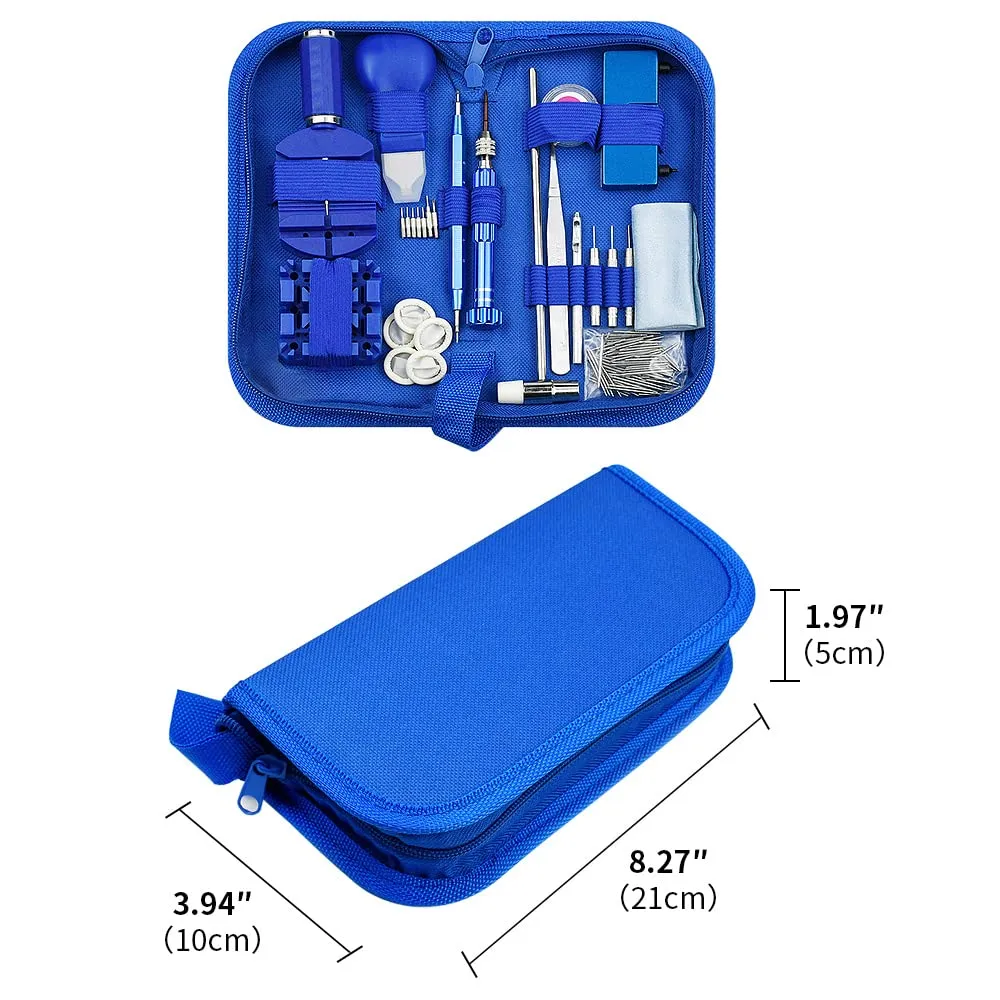 172 in 1 Watch Repair Tools Kit, Watch Back Case Opener Spring Bar Tools, Watch Battery Replacement, Watch Band Link Strap Adjustment Tool Kits with Carrying Case and Instruction Manual