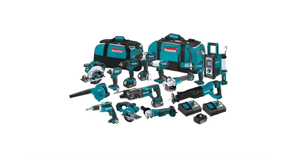 2020 Makita 18V LXT® 15-Pc. Combo Kit (XT1501)