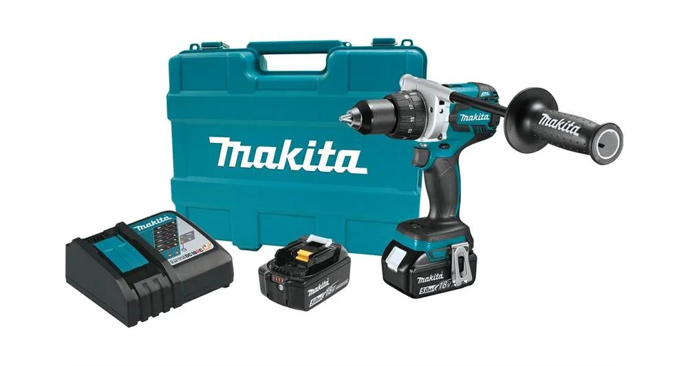 2021 Makita 18V LXT® Lithium-Ion Brushless Cordless 1/2" Driver-Drill Kit (5.0Ah) (XFD07T)