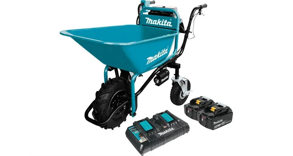 2021 Makita 36V (18V X2) LXT® Brushless Power-Assisted Wheelbarrow Kit (5.0Ah) (XUC01PTX1)