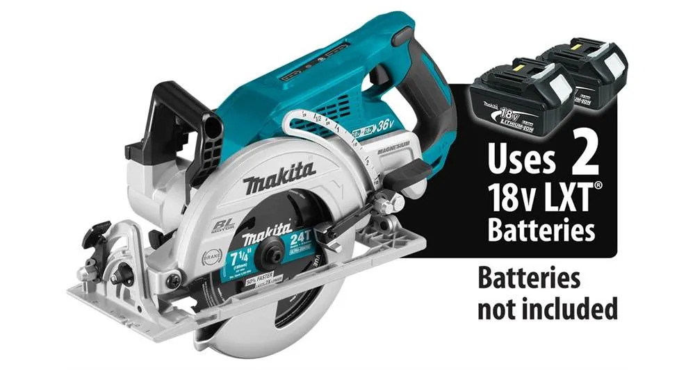 2021 Makita 36V (18V X2) LXT® Brushless Rear Handle 7-1/4" Circular Saw, Tool Only (XSR01Z)