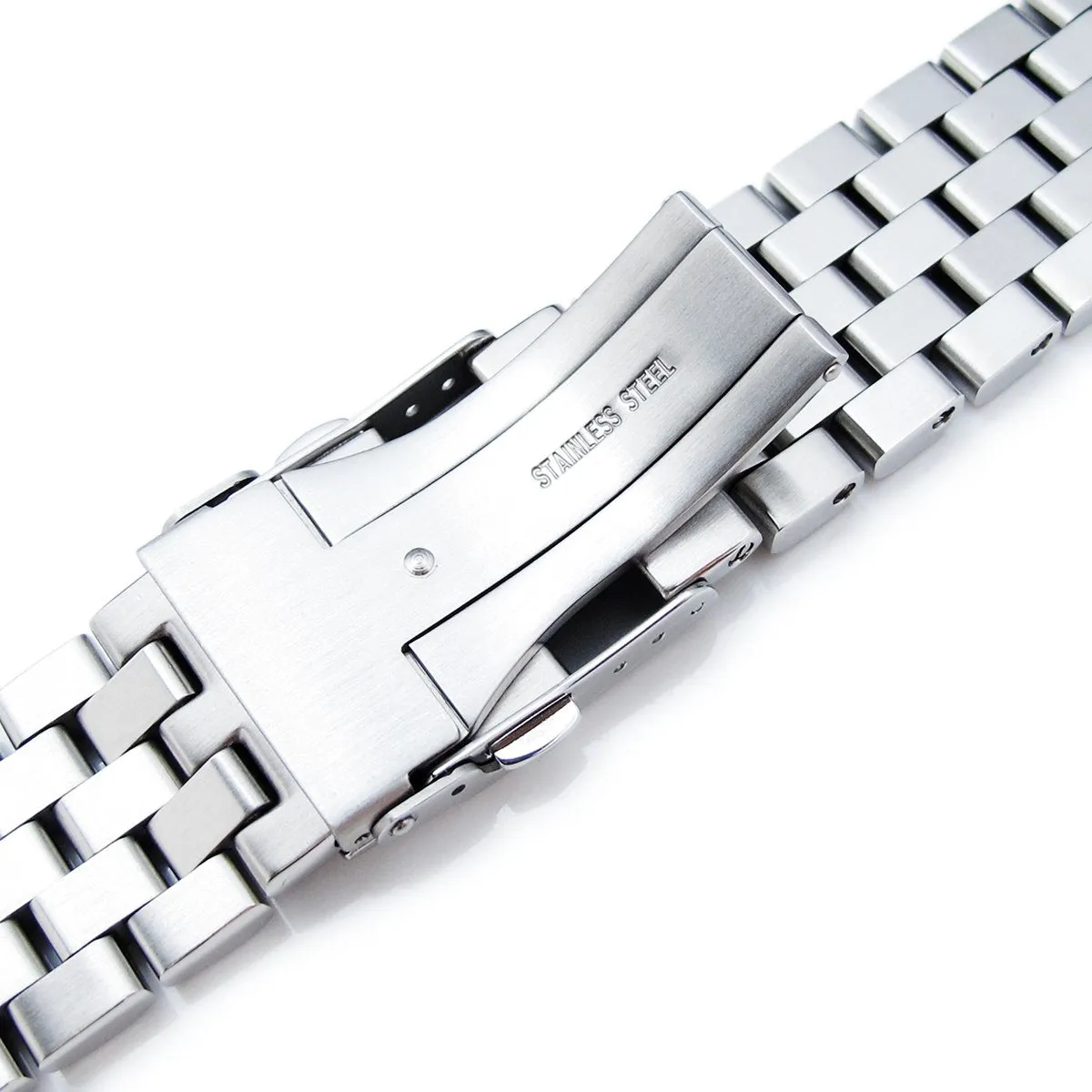 21.5mm Super Engineer II Watch Band compatible with Seiko Tuna SBBN013, Brushed 316L Stainless Steel