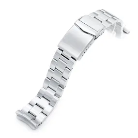 22mm Super-O Boyer Watch Band compatible with Seiko 6309-7040, 316L Stainless Steel Brushed V-Clasp