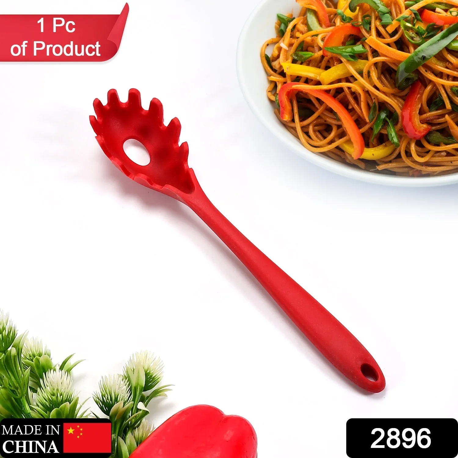 2896 SILICONE PASTA FORK SPAGHETTI SERVER | PASTA SERVER.