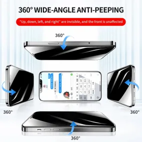 360 Anti Spy Screen Protectors For iPhone 14 13 12 11 Pro Max Privacy Tempered Glass For iPhone 13 12 mini Full Cover