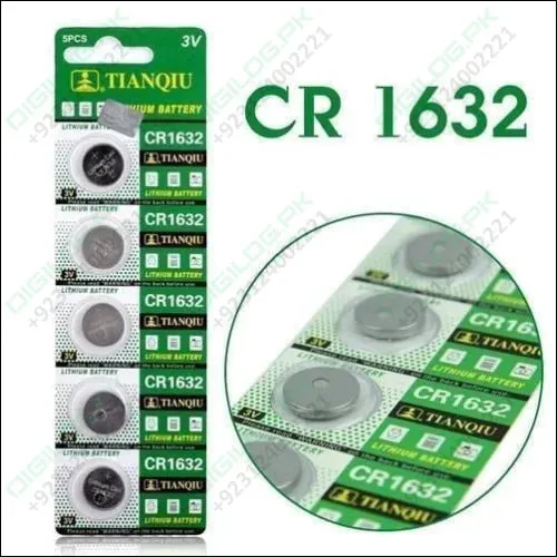 3v Lithium Button Coin Cell Battery Cr1632