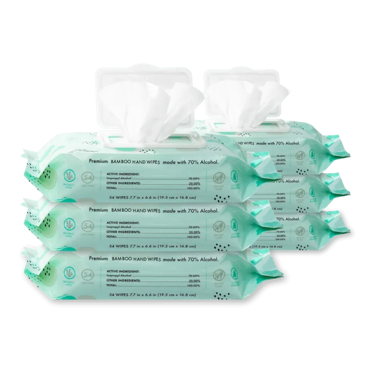 6 PACK - Unscented Hand Wipes