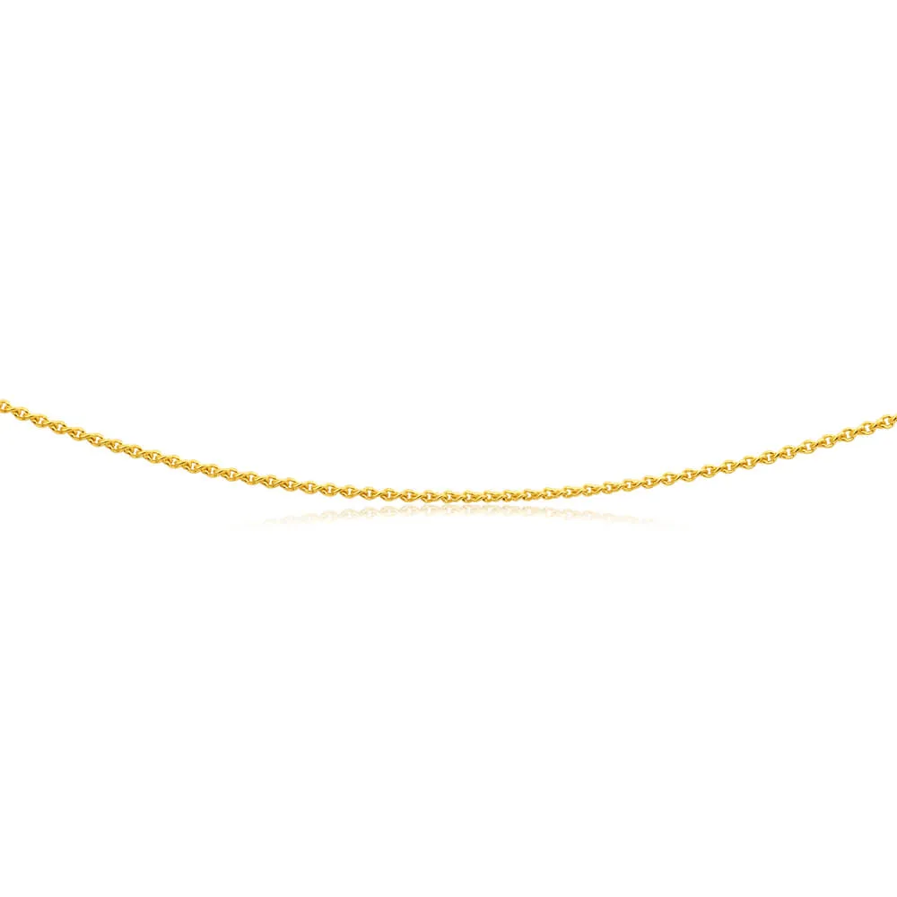 9ct Yellow Gold Silver Filled Chain