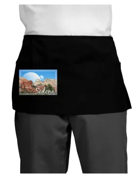 Abstract Sedona Dark Adult Mini Waist Apron, Server Apron