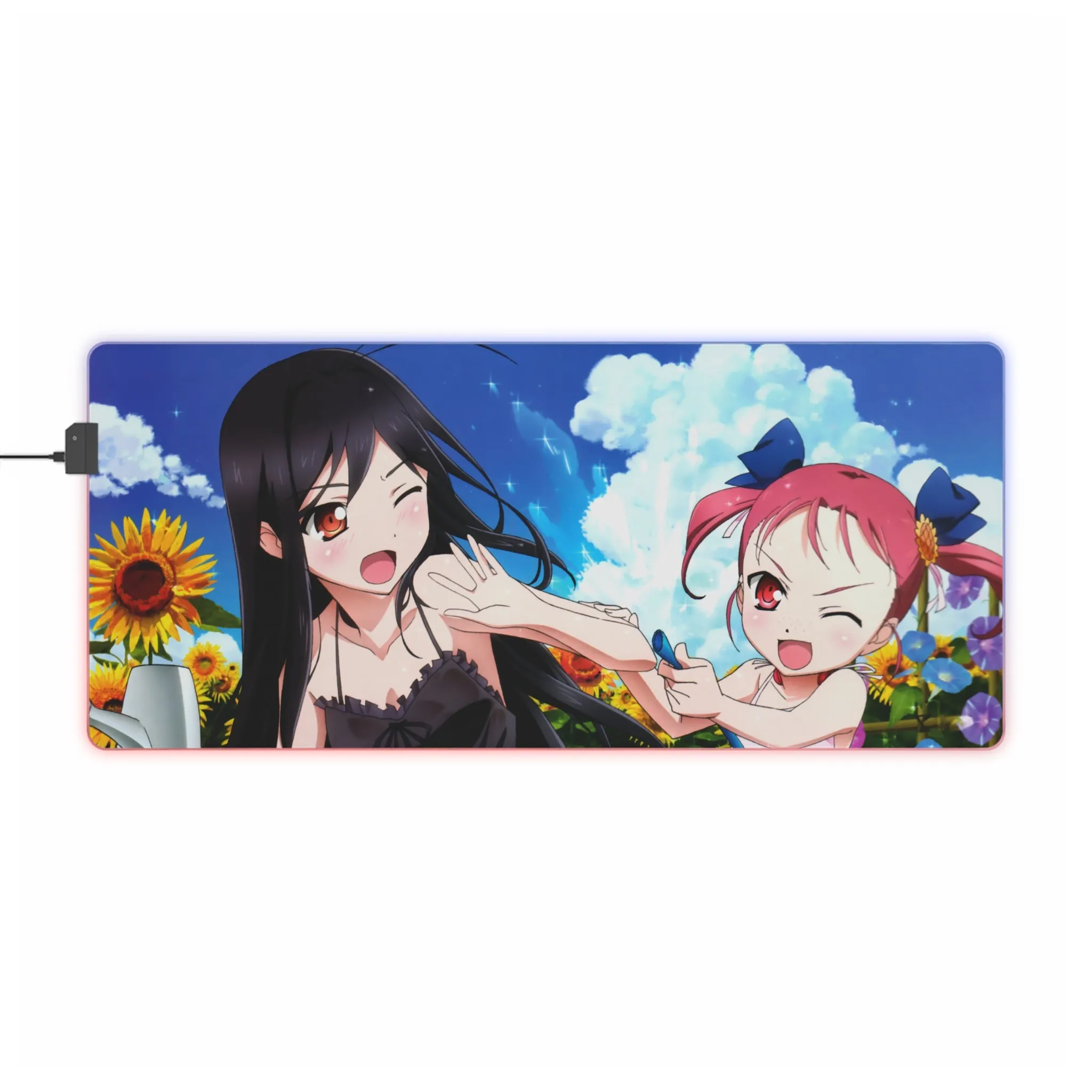 Accel World Kuroyukihime, Yuniko Kouzuki RGB LED Mouse Pad (Desk Mat)