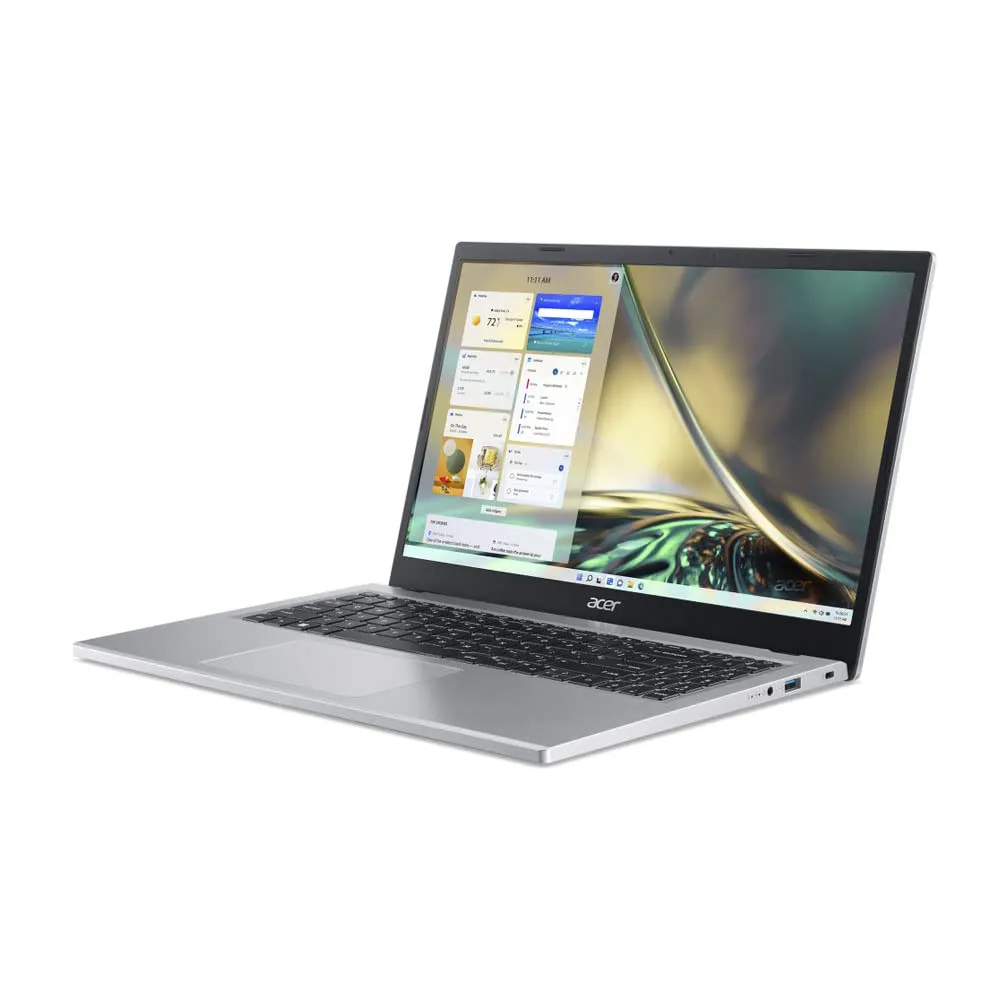 Acer Aspire 3 Thin and Light Laptop AMD Ryzen 5 7520U Quad-Core Processor (8 GB/ 512 GB SSD/Windows 11 Home/MS Office) Pure Silver, A315-24, 39.6 cm (15.6 inches) FHD Display