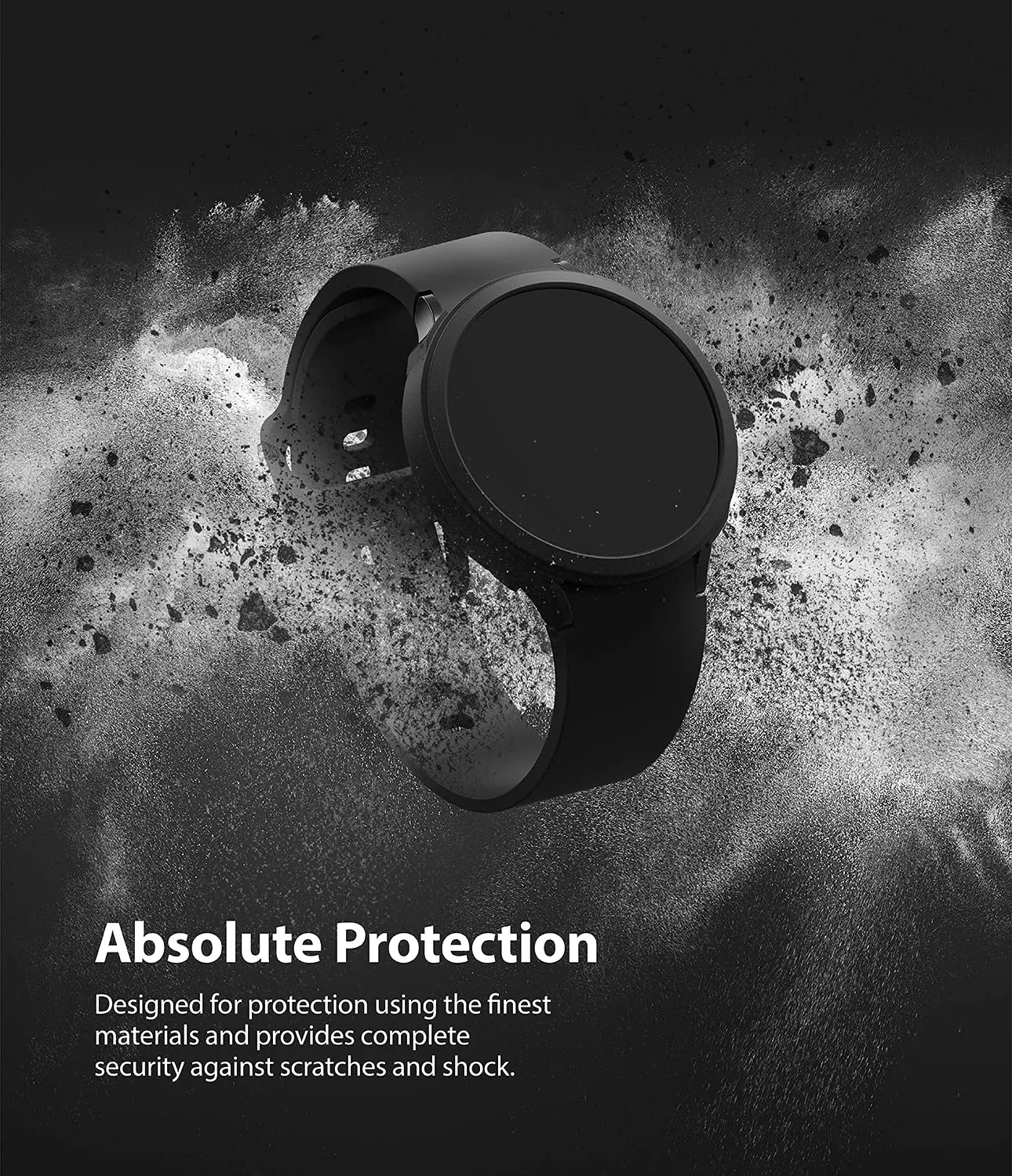 Air Sports Compatible with Samsung Galaxy Watch 4 44mm Case -  Black