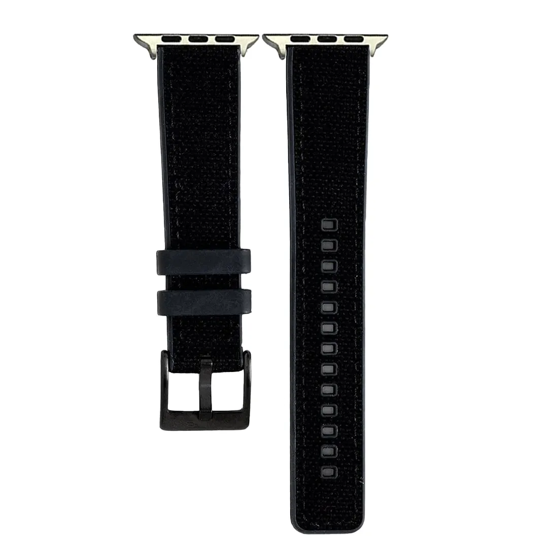 Apple Band - Canvas & Rubber - Black