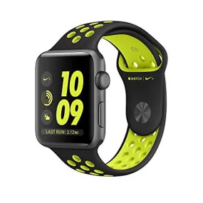 Apple Watch 42mm Nike  (Series-2) Space Gray Aluminum Case with Black/Volt Nike Sport Band