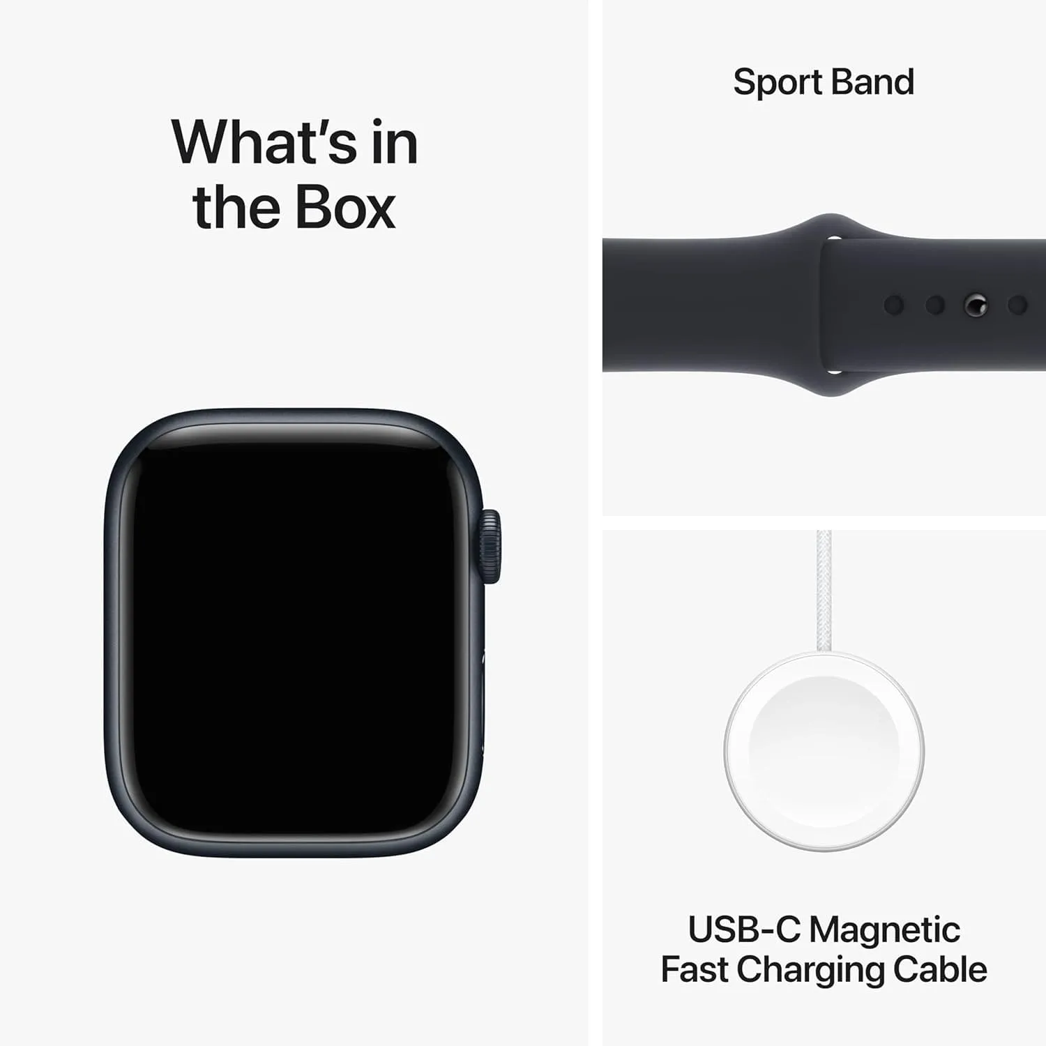 Apple Watch Series 9 [GPS   Cellular 45mm] Smartwatch with Midnight Aluminum Case with Midnight Sport Band S/M