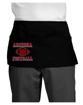 Arizona Football Dark Adult Mini Waist Apron, Server Apron by TooLoud