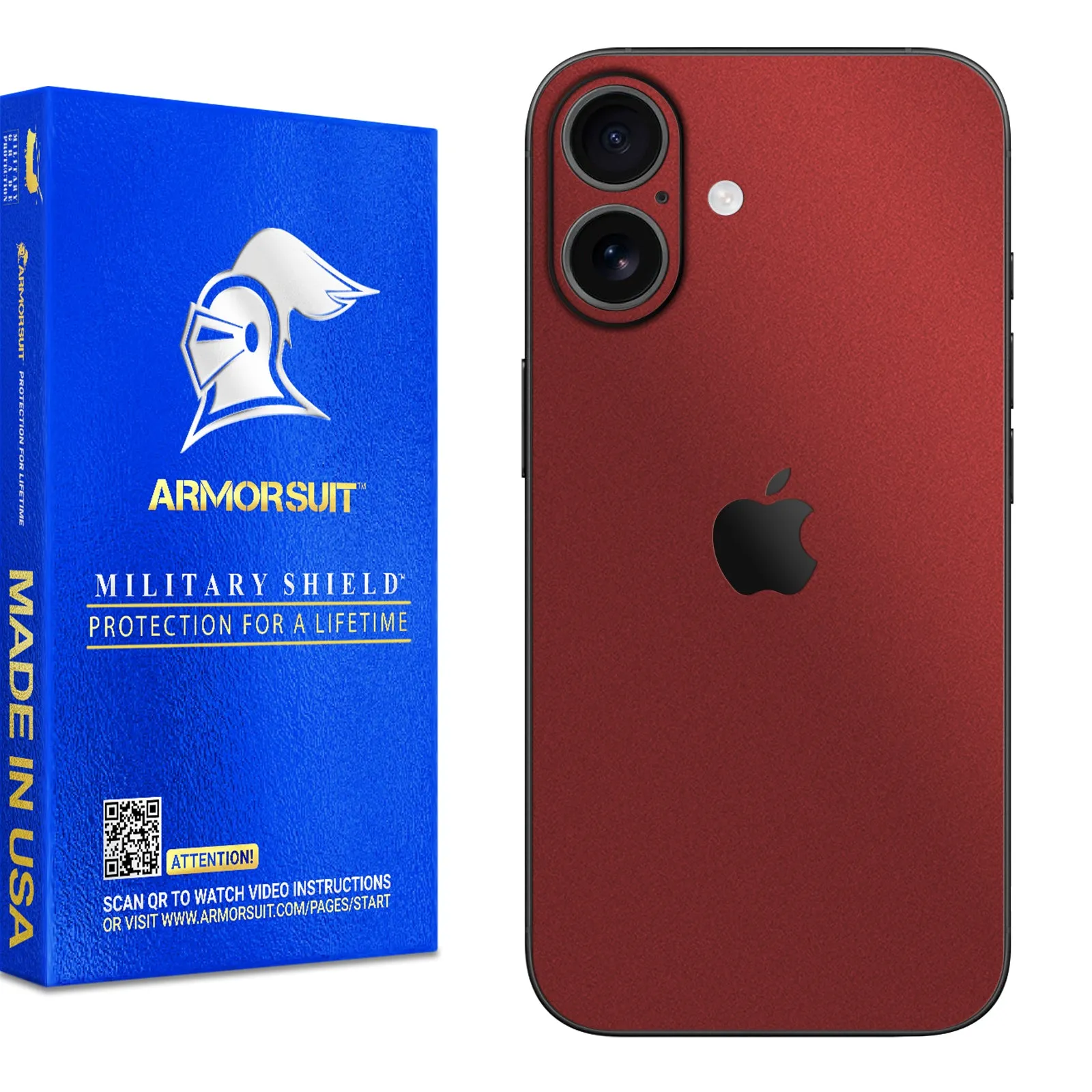 Armorsuit MilitaryShield Vinyl Skin Wrap Film for iPhone 16