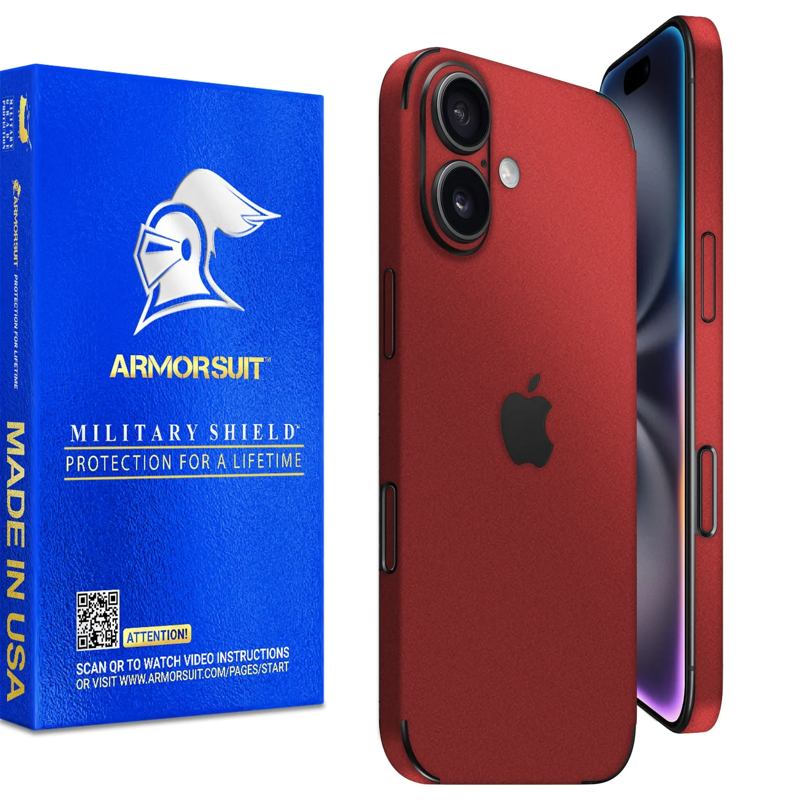 Armorsuit MilitaryShield Vinyl Skin Wrap Film for iPhone 16