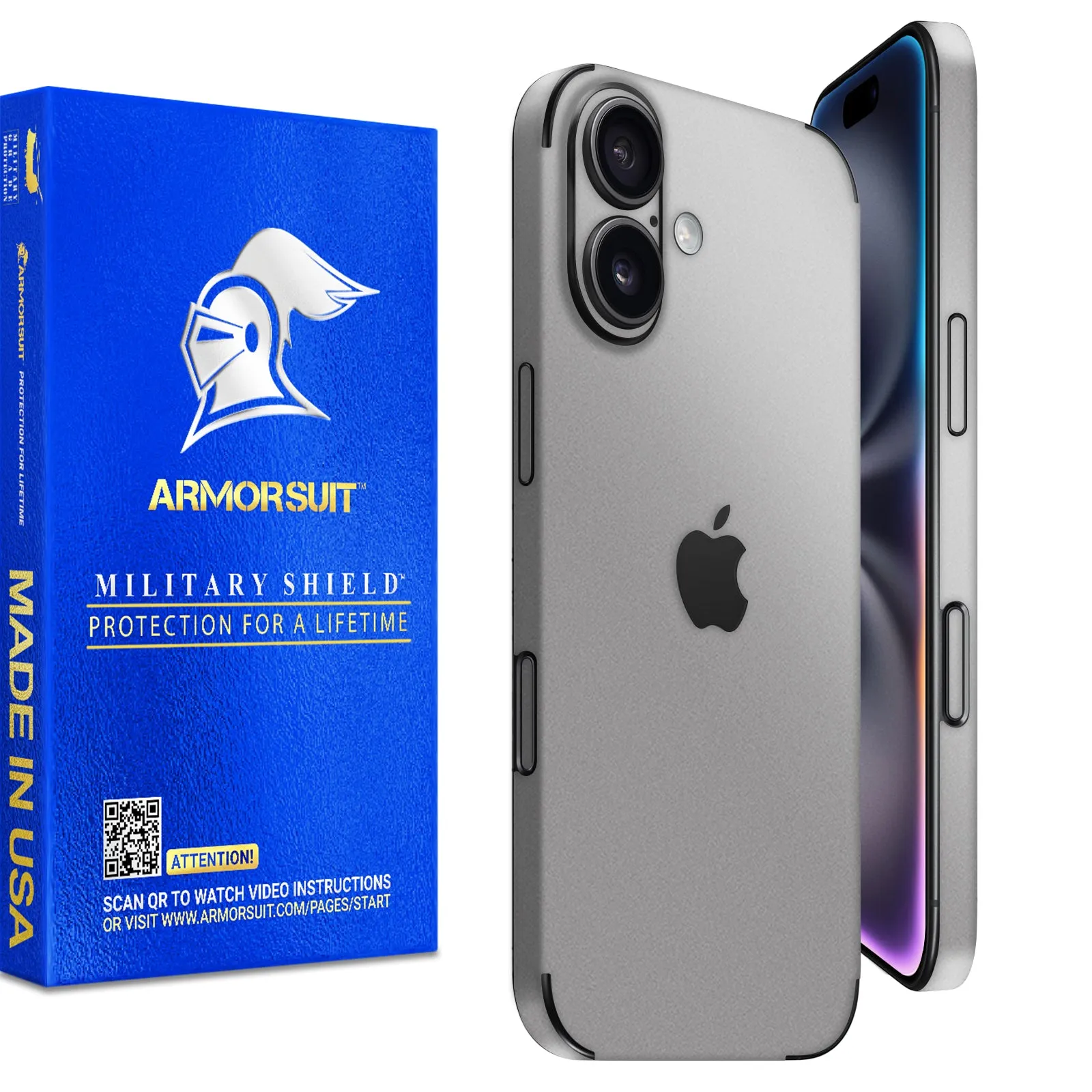 Armorsuit MilitaryShield Vinyl Skin Wrap Film for iPhone 16