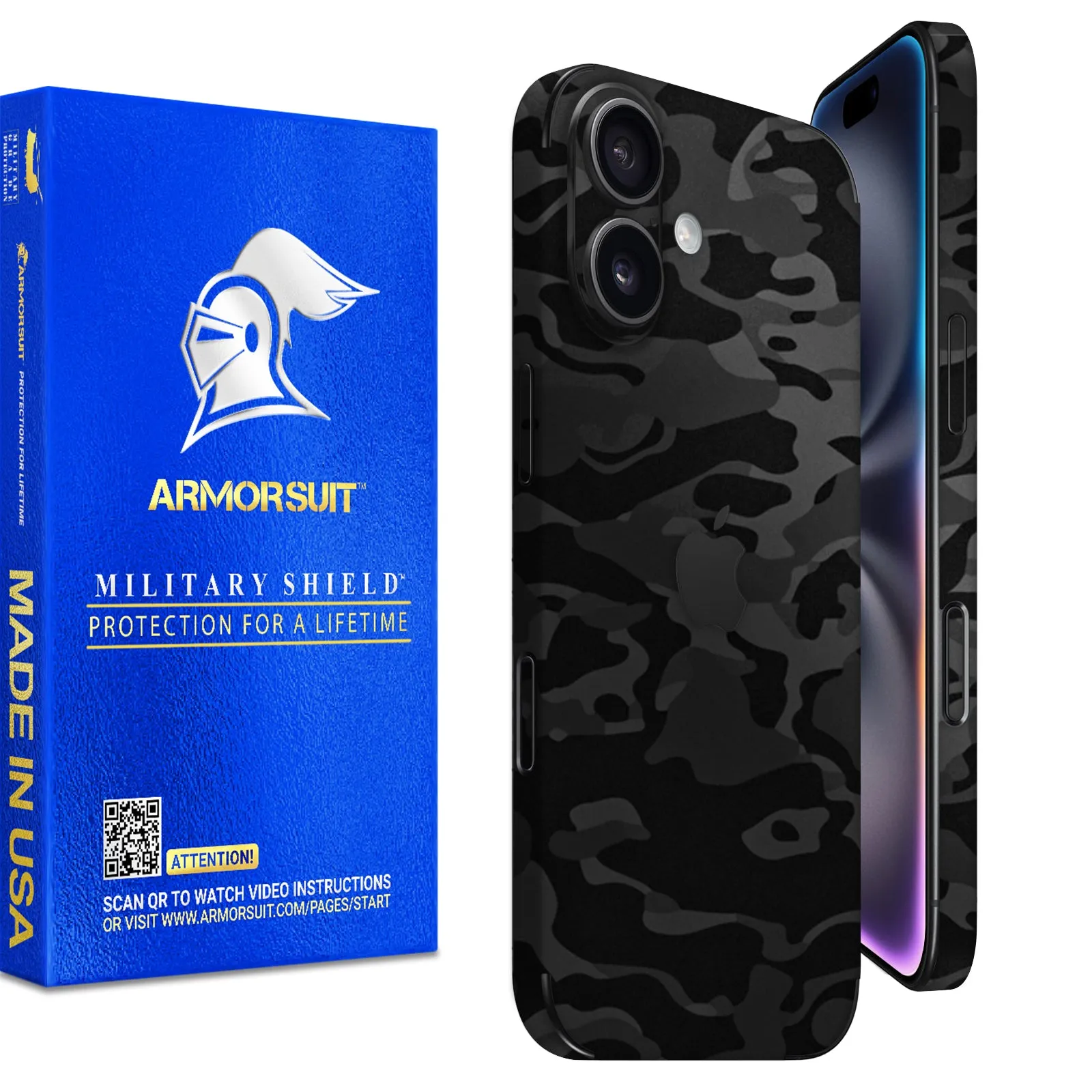 Armorsuit MilitaryShield Vinyl Skin Wrap Film for iPhone 16