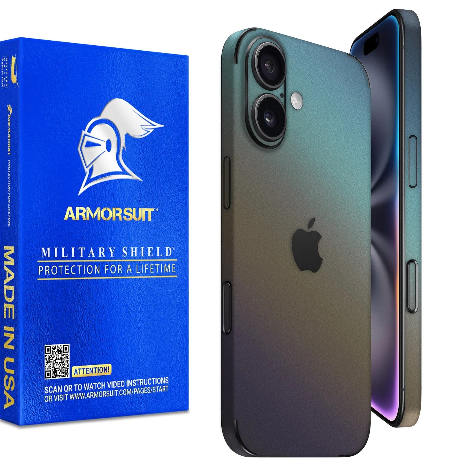 Armorsuit MilitaryShield Vinyl Skin Wrap Film for iPhone 16