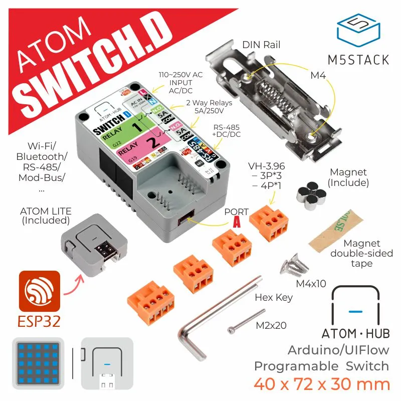 ATOM HUB SwitchD 2-Relay Kit