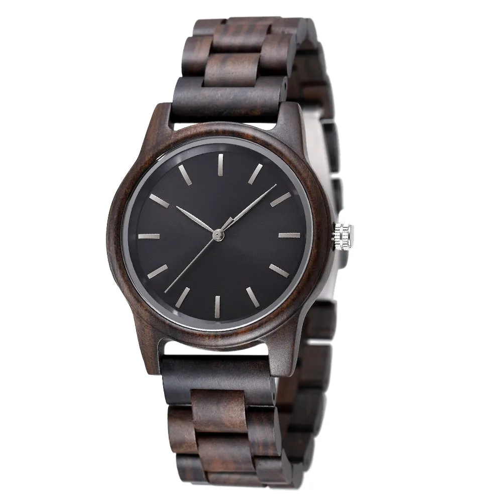 Attabad - Minimal Ebony Couple Watch