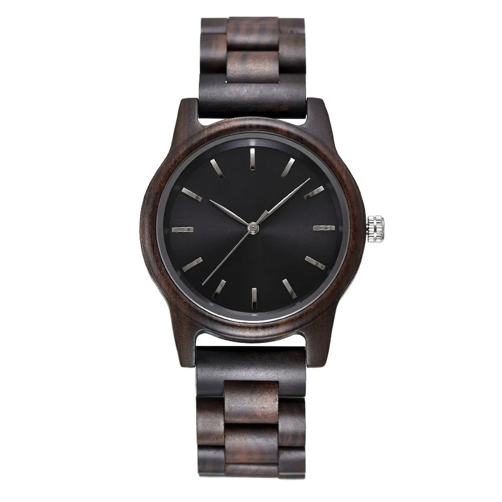 Attabad - Minimal Ebony Couple Watch