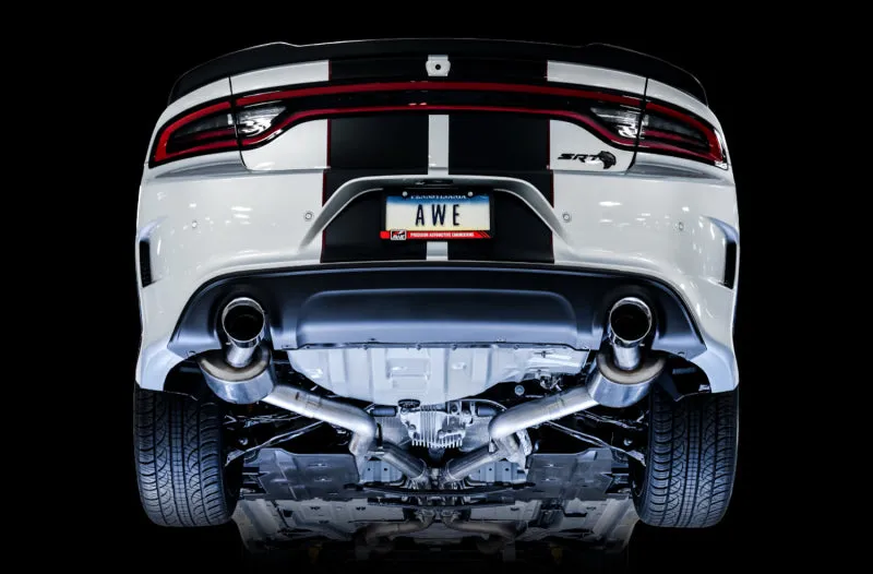 AWE Tuning 2015  Dodge Charger 6.4L/6.2L SC Non-Resonated Touring Edition Exhaust - Silver Tips