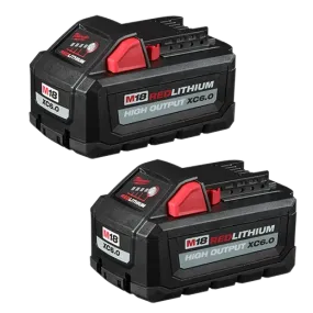 Battery Pack - Milwaukee M18™ REDLITHIUM™ HIGH OUTPUT™ XC6.0 Battery Pack (2 Pk), 48-11-1862