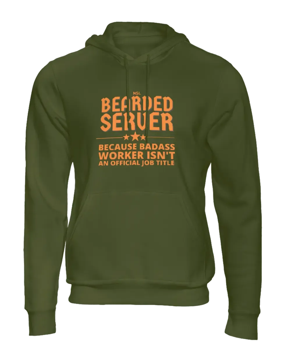 Bearded Server Men's Hoodie