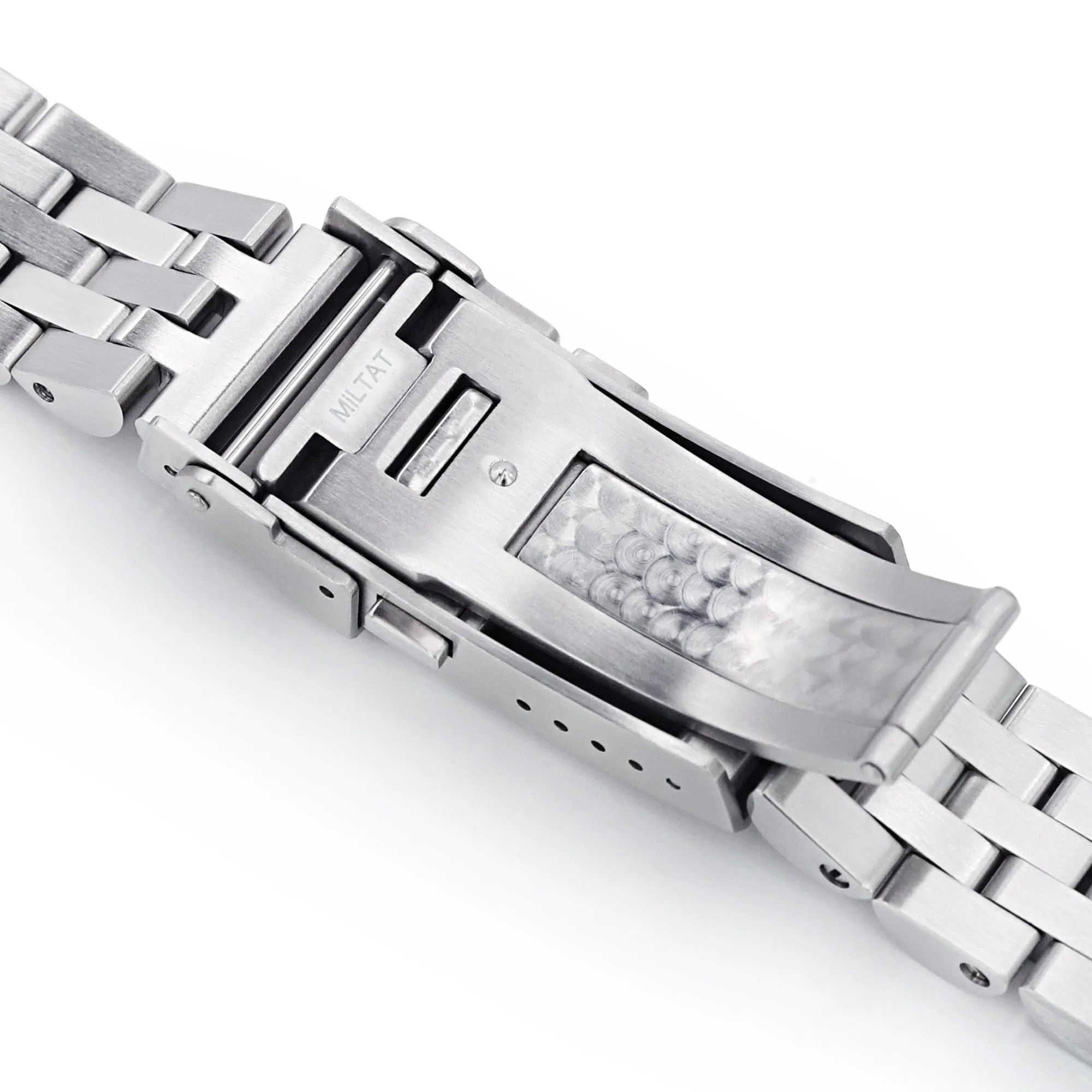 Beyond the Vintage Angus Louis JUB Watch Band for TUD Tiger 79280 in Brushed, Turning Clasp