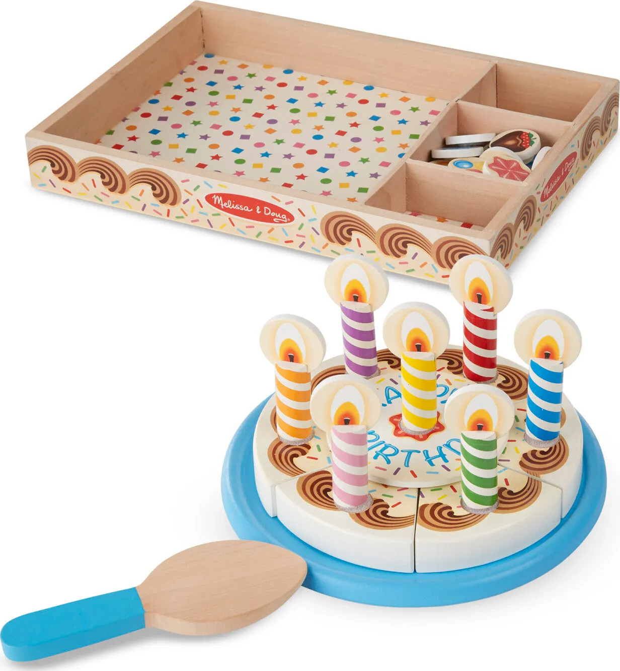 Birthday Party Cake Wooden Play Set