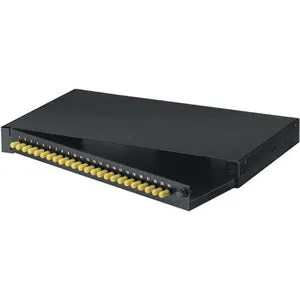 Black Box Rackmount Preloaded Fiber Enclosure - 1U, (24) ST Simplex