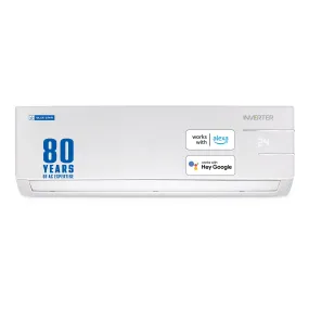 Blue Star 1.5 Ton 3 Star Wi-Fi Inverter Smart Split AC (Copper, 5 in 1 Convertible Cooling, 4-Way Swing, Turbo Cool, Voice Command, IC318YNUS, 2023 Model, White)