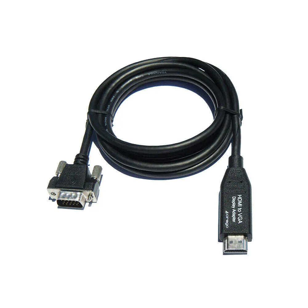 Cirago 6ft HDMI To VGA Male Video Converter Cable Adapter For PC DVD 1080P HDTV