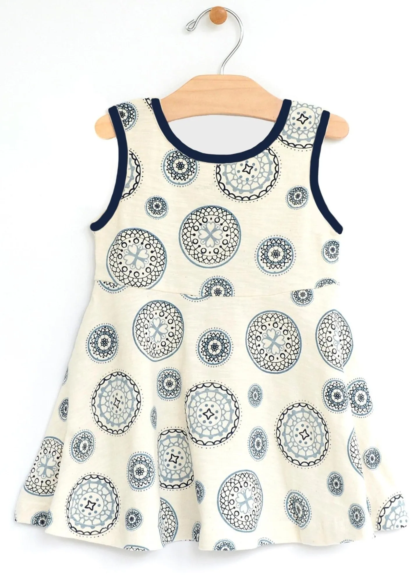 City Mouse Twirl Sleeveless Dress - Mandala