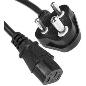 Computer Power Cable Cord for Desktops PC Printers Monitor SMPS IEC Mains Cable 1.5 Meter