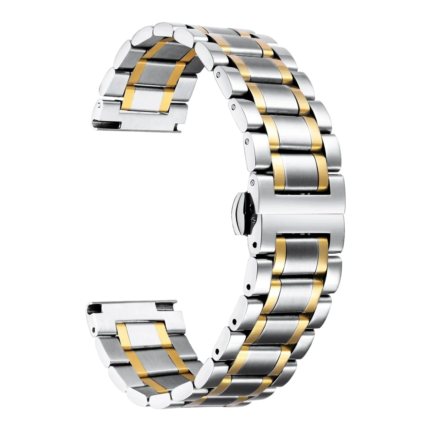 Coros 22mm Range Stainless Steel Link Watch Strap