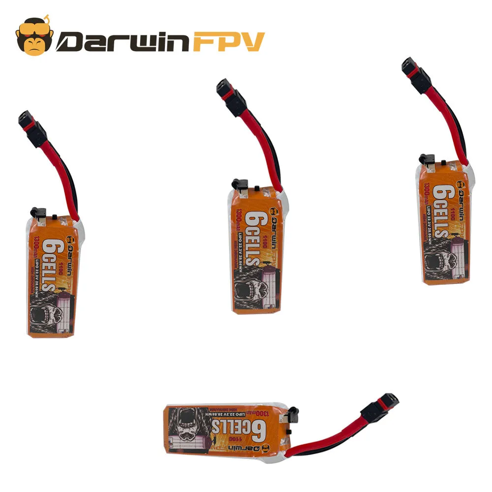 DarwinFPV 6S 1300mAh Waterproof Lipo Battery