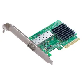 EDIMAX 10GbE SFP  V2 PCI Express Network Adapter. Converts PCIe slot into SFP  fiber slot. Compatible with standard SFP  modules. Low profile bracket included.