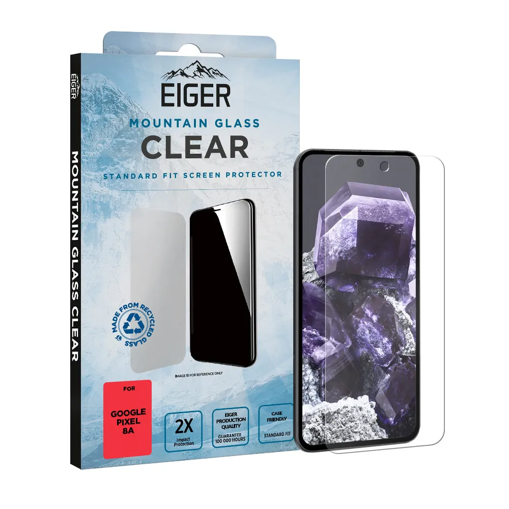 Eiger Mountain Glass CLEAR for Google Pixel 8a