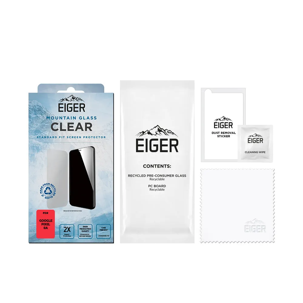 Eiger Mountain Glass CLEAR for Google Pixel 8a