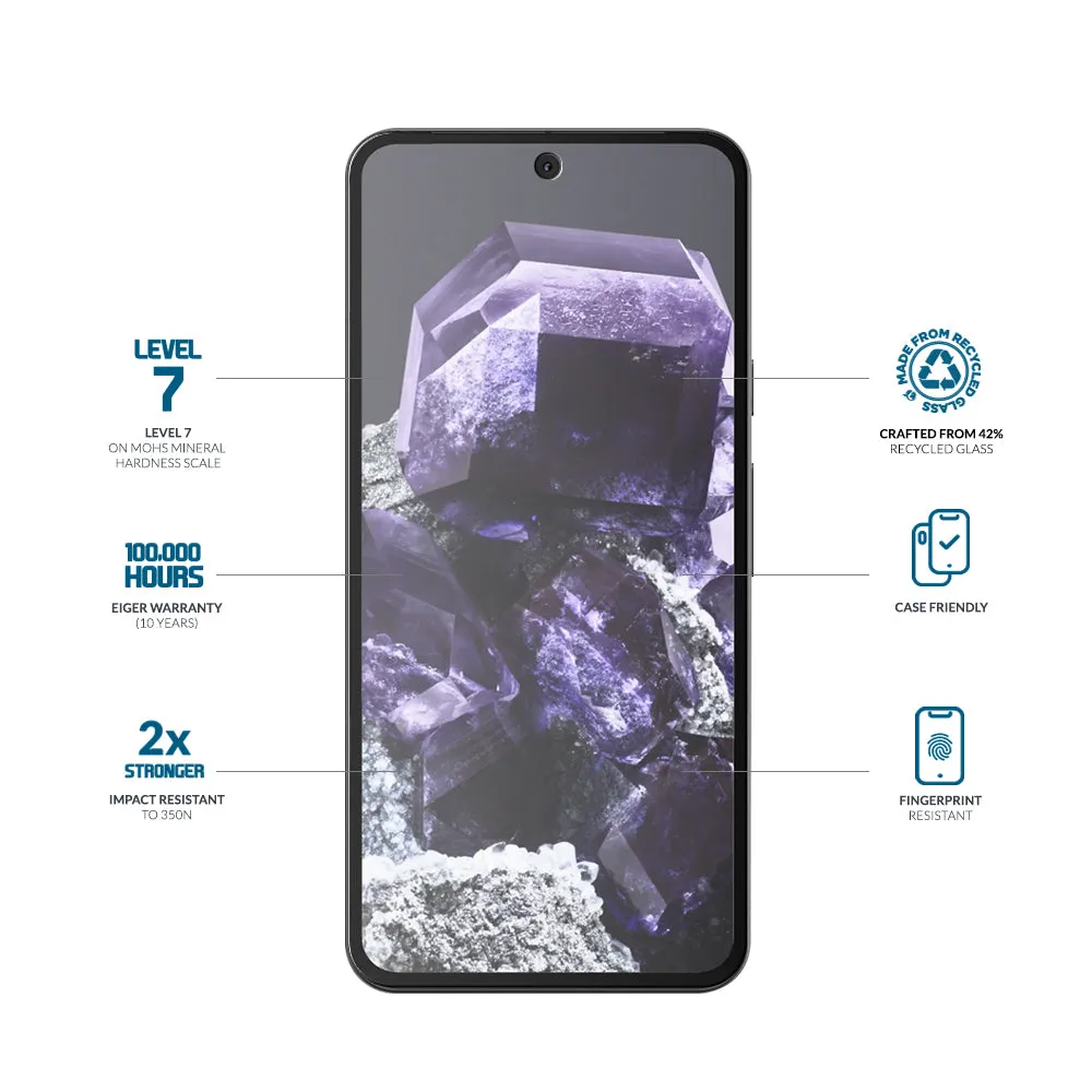 Eiger Mountain Glass CLEAR for Google Pixel 8a