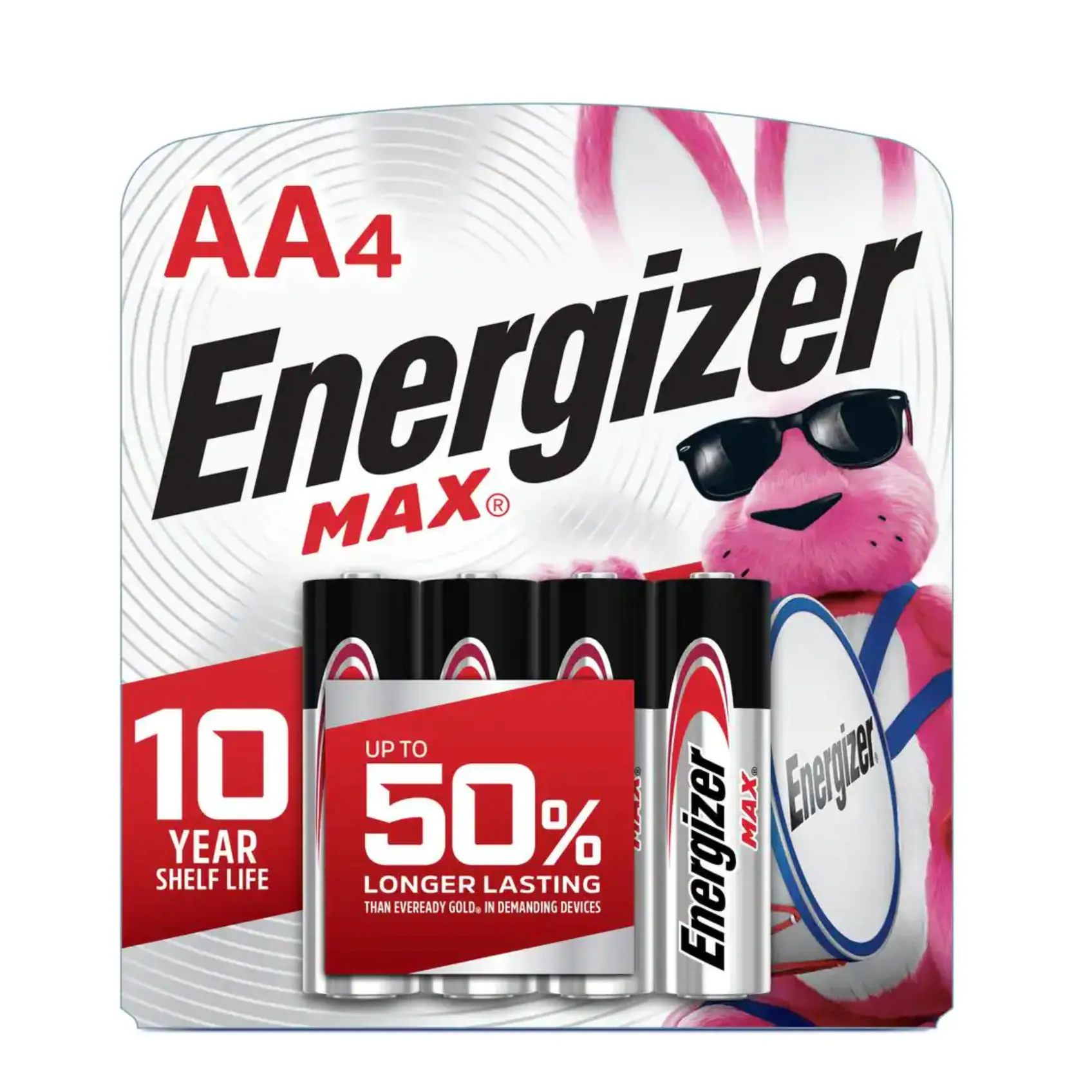 Energizer MAX AA Batteries (4-Pack), Double A Alkaline Batteries