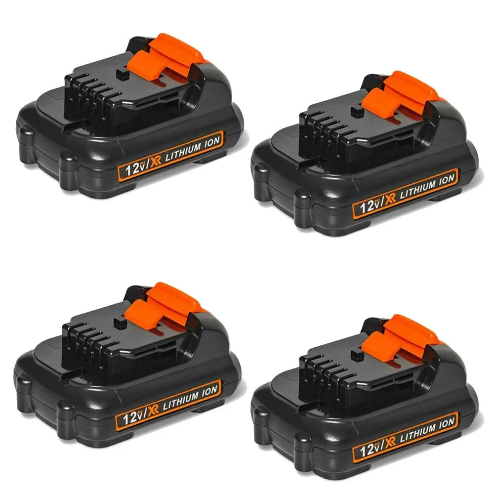 For Dewalt 12V Battery Replacement | DCB120 DCB123 DCB127 5.0Ah Li-ion Battery 4 pack