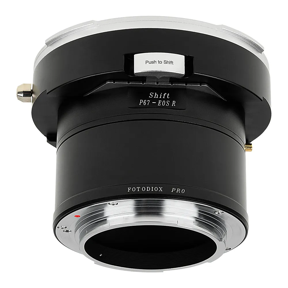 Fotodiox Pro Lens Mount Shift Adapter - Compatible With Pentax 6x7 (P67, PK67) Mount SLR Lens to Canon RF Mount Mirrorless Cameras