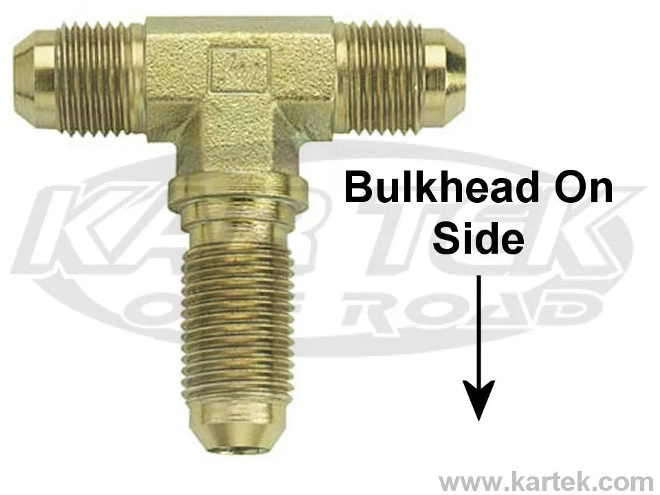 Fragola AN -4 Steel Bulkhead Tee On The Side Fittings