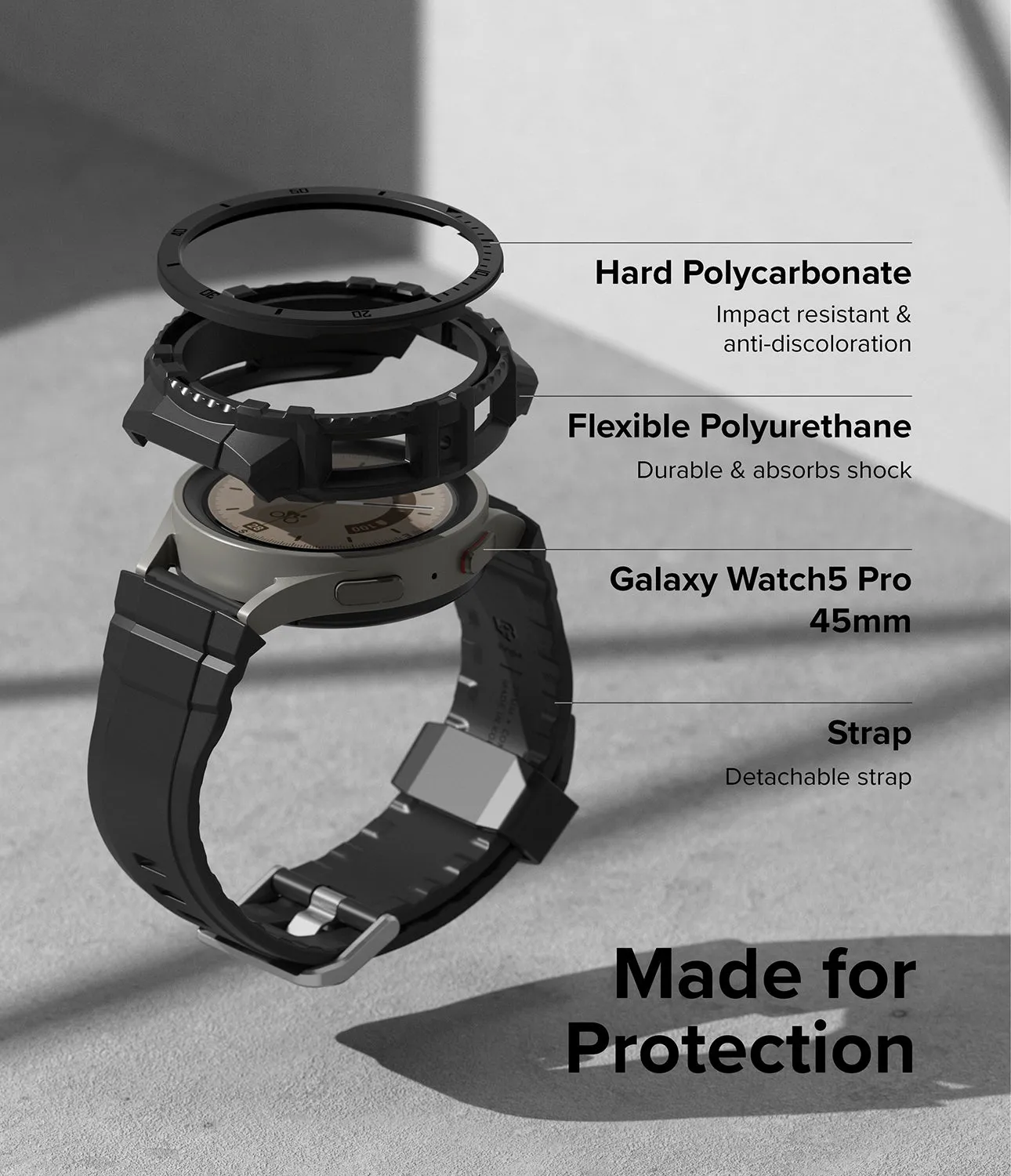 Galaxy Watch 5 Pro 45mm Case   Band | Fusion-X Guard